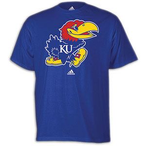 adidas College Logo T Shirt   Mens   Basketball   Fan Gear   Kansas