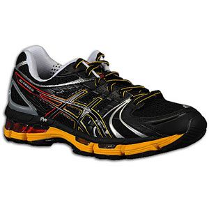 ASICS® Gel   Kayano 18   Mens   Running   Shoes   Onyx/Black/Blazing