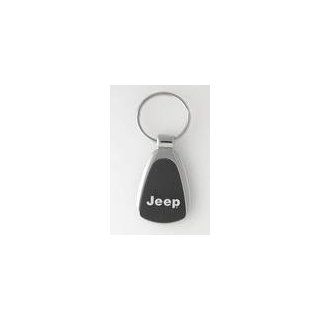 Jeep Chrome/Black Teardrop Keychain    Automotive