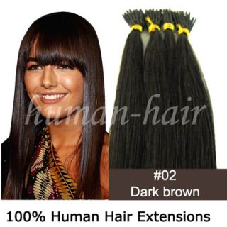 18 I Tip Keratin Tipped Human Hair Extensions 02 100S
