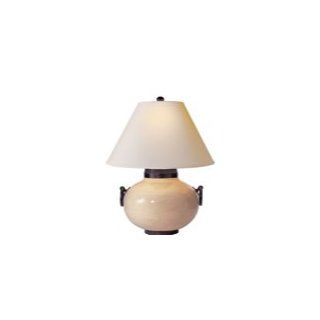 Studio Eric Cohler Large Tang Lamp in Ivory Crackle with Natural