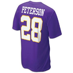Nike NFL Player T Shirt   Mens   Adrian Peterson   Minnesota Vikings