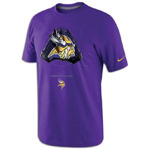 Nike NFL Glove Lockup T Shirt   Mens   Minnesota Vikings   Purple
