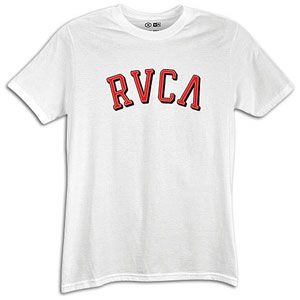 RVCA Barber S/S T Shirt   Mens   Casual   Clothing   White