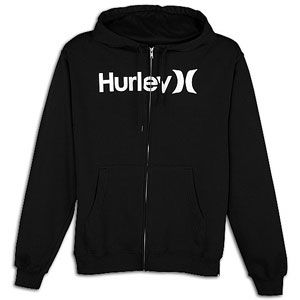Hurley One & Only FZ Hoodie   Mens   Casual   Clothing   Black