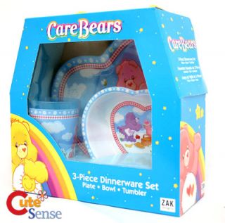Care Bears Kids Dining Dinnerware Set Plate Bowl ,Drink Thumbler Cup