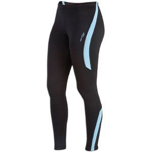 Saucony Drylete Tight   Womens   Running   Clothing   Black/Isis Blue