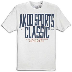 Akoo Sports S/S T Shirt   Mens   Casual   Clothing   White