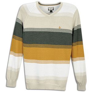 Go retro with the Volcom Standard Stripe Sweater. This V neck sweater