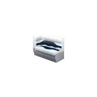 Wise Right Corner Bench Seat   White/Blue/Charcoal   33H
