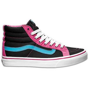 Vans SK8 Hi Slim   Womens   Skate   Shoes   (Pop)Black/Fandango Pink