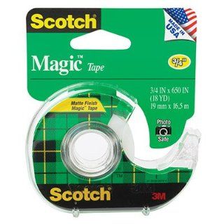 Scotch Magic 122 Office Tape, 3/4 x 650 in dispenser