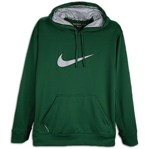 Nike KO Swoosh Logo Hoodie   Mens   Training   Clothing   Gorge Green
