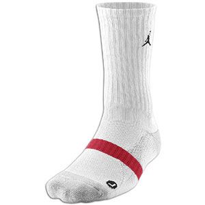 The Jordan True Crew Sock is made of 76% cotton/20% polyester/3%