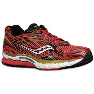 Saucony PowerGrid Triumph 9   Mens   Running   Shoes   Red/White/Gold
