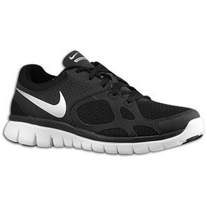 Nike Flex Run   Womens   Running   Shoes   Black/Metallic Silver