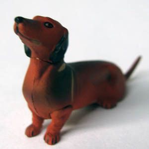 Dachshund Badger Dog ChocoQ Pet Animal Mini Art Figure Model Japan
