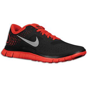 Nike Free Run 4.0   Mens   Running   Shoes   Black/Reflect Silver