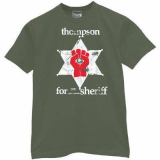Hunter s Thompson Sheriff Marijuana Legalize Aspen Colorado T Shirt XL