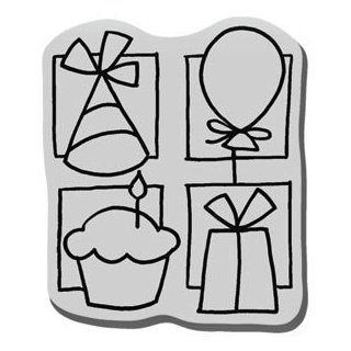 Stampendous Cling Rubber Stamp Birthday Quad CRD123; 3