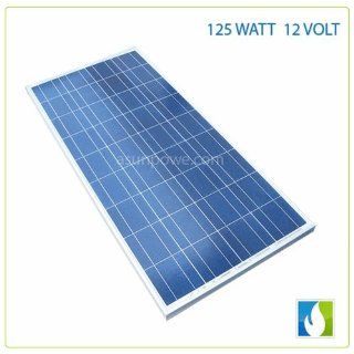 Asunpower 125 Watt 17 Volt Solar Panel UL Listed Patio