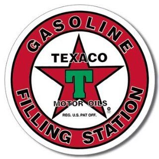 Texaco/Filling Station Tin Sign 11.75 Dia. Home