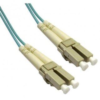  Fiber Optic Cable, 10 Gigabit Aqua, 50/125, 5 Meter  