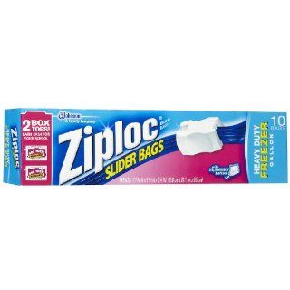 Ziploc Slider Freezer Bag, Gallon Size 10 ct Health