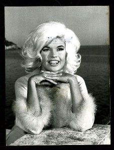 Vintage Jayne Mansfield 1960s Publicity Portrait Lovely Smile