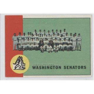1963 Topps #131   Washington Senators TC 