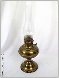 ANTIQUE Vintage RAYO Brass Kerosene OIL LAMP Hurricane Lantern