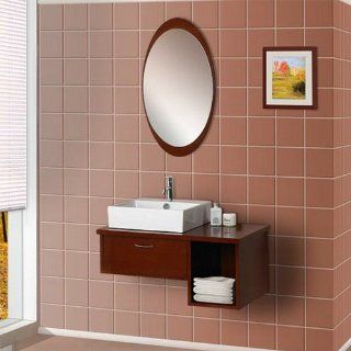 Dreamline DLVRB 134 RO Wall Mounted Modern Wood Bath