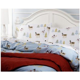 Pike Street 135 Gram Printed Flannel Twin Duvet Cover