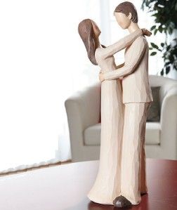 Husband and Wife Love Couple Willow Tree Design Family Figurine Statue