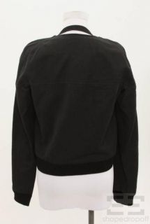 Hussein Chalayan Black Zip Front Halter Jacket Size 44 Spring Summer