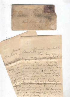 Oldhal Letters Townville PA Hydetown PA 1893