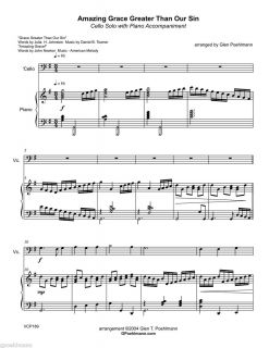 hymn arrangements for SOLO CELLO. Sheet music. FREE US Priority Mail