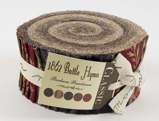 Barbara Brackman 1862 Battle Hymn Jelly Roll 2 5 Fabric Quilting