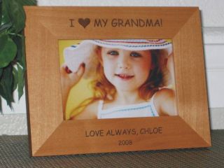 5x7 I Love My Grandma Picture Frame Personalized