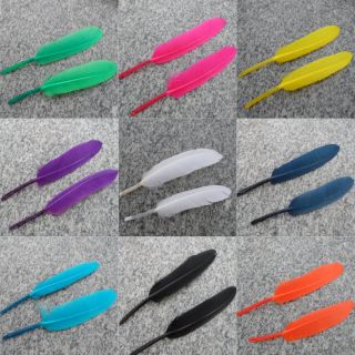  GOOSE Feather Color Quantity 4 6 inches U Pick Color Adorn New