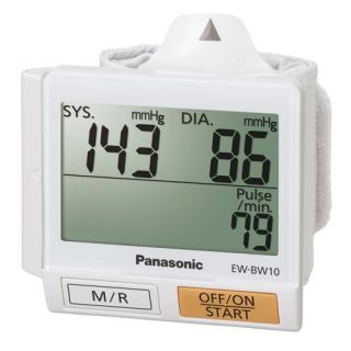 BW10W Wrist Blood Pressure Monitor White Portable Heart Meter