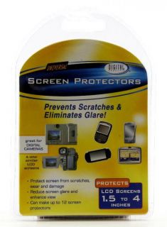 Digital Concepts Screen Protectors Fits Cameras with 1.5 4 LCD