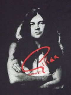 Vintage Gillan Summer`82 Tour Concert T Shirt Deep Purple Ian