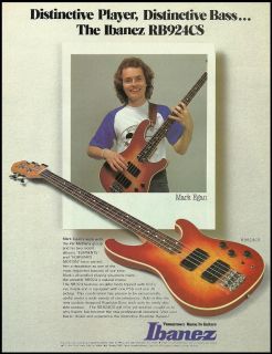 Pat Metheny Groups Mark Egan Ibanez RB924CS RoadStar Bass Guitar 8x11