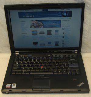 IBM Lenovo Laptop Notebook r400 Dual Core 2 Duo 2 26GHZ 80GB 2GB