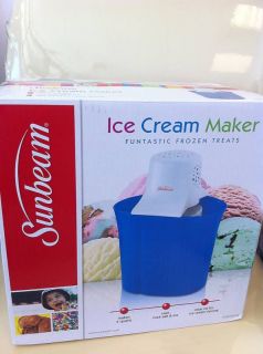 Sunbeam Ice Cream Yogurt Maker Frozen Treats 4 Qt New