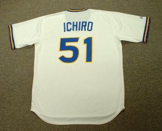 Ichiro Suzuki Seattle Mariners Throwback Home Jersey Large
