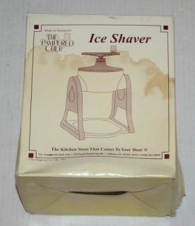 Pampered Chef Ice Shaver Snow Cone Maker Orig Box VGUC