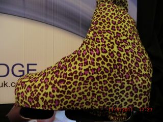 Ice Edge Ice Roller Skating Boot Covers Animal Print