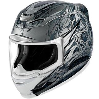 Icon Airmada Sportbike SB1 Helmet SM Silver